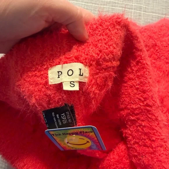 POL Hot Pink Fuzzy Jogger Sweatpants - Picture 2 of 2